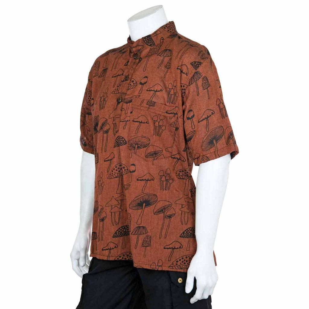 Siesta - Mushroom Print Short Sleeved Kurta