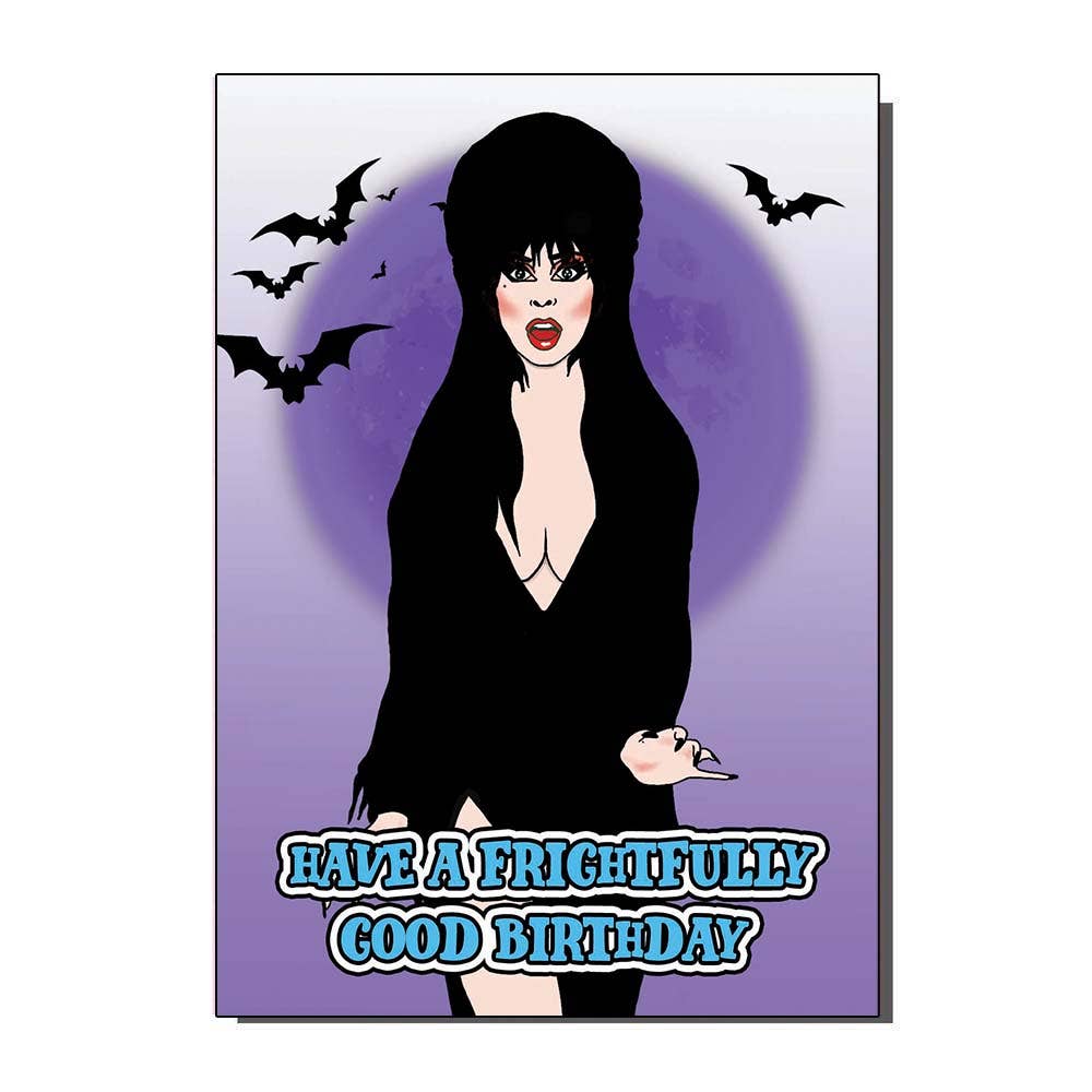 Frightfully Good Elvira Birthday Greetings Card