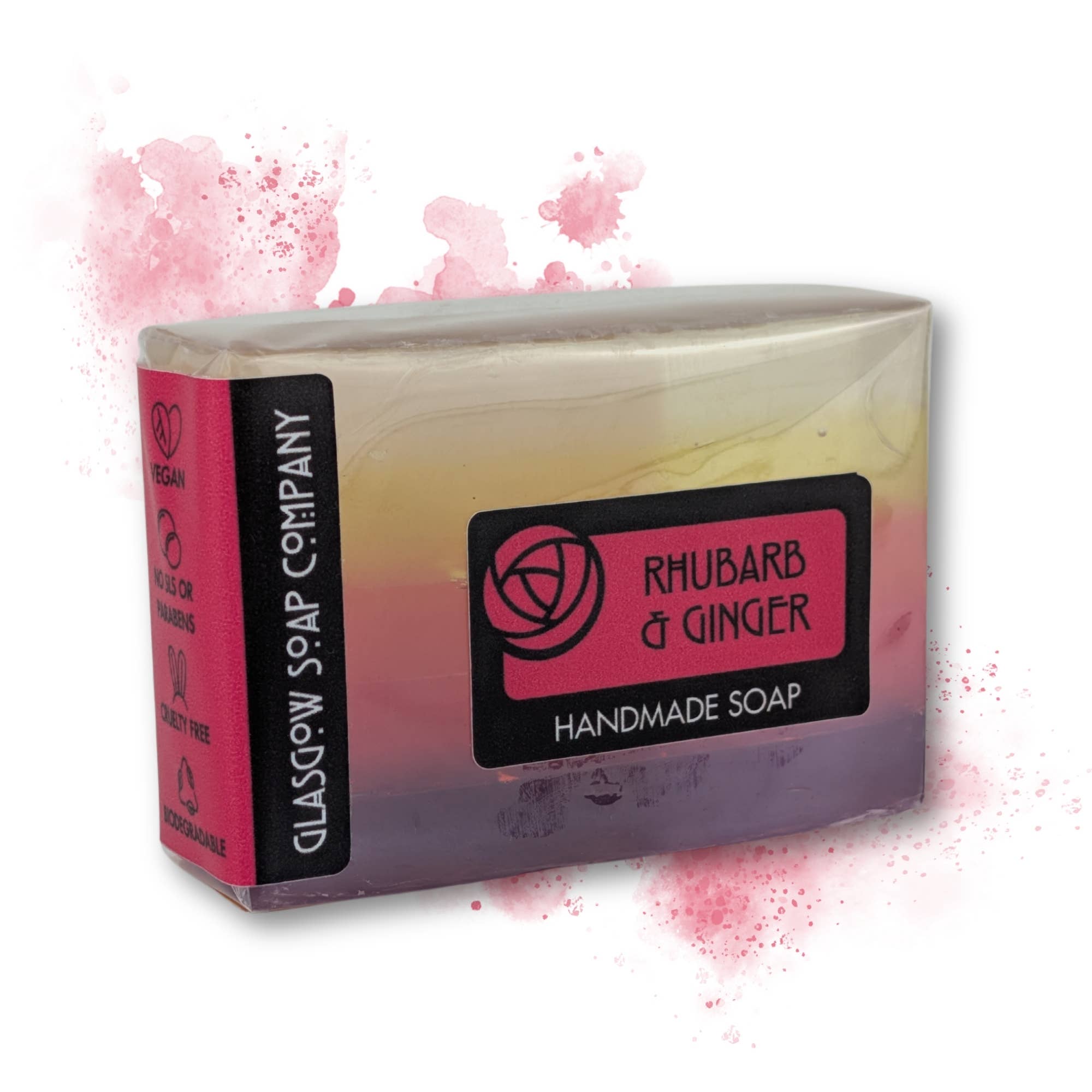 Glasgow Soap Company Ltd - Rhubarb and Ginger Soap Bar - 120g