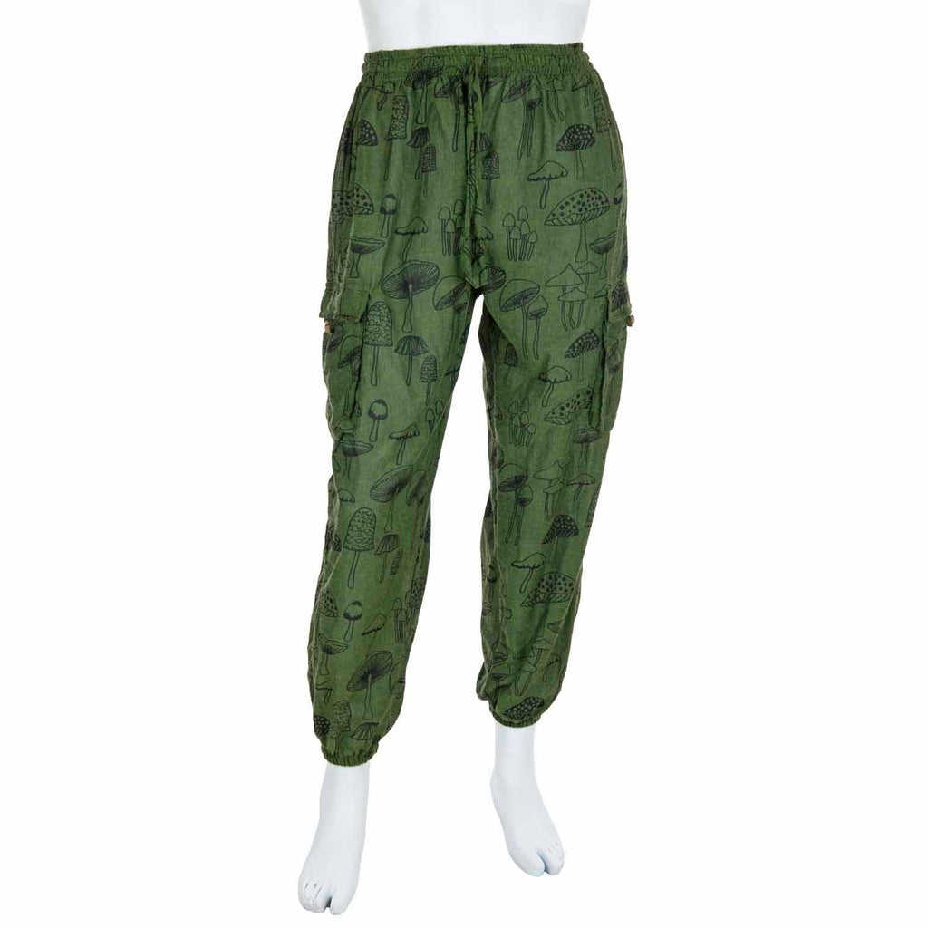 Siesta - Mushroom Print Combat Trousers