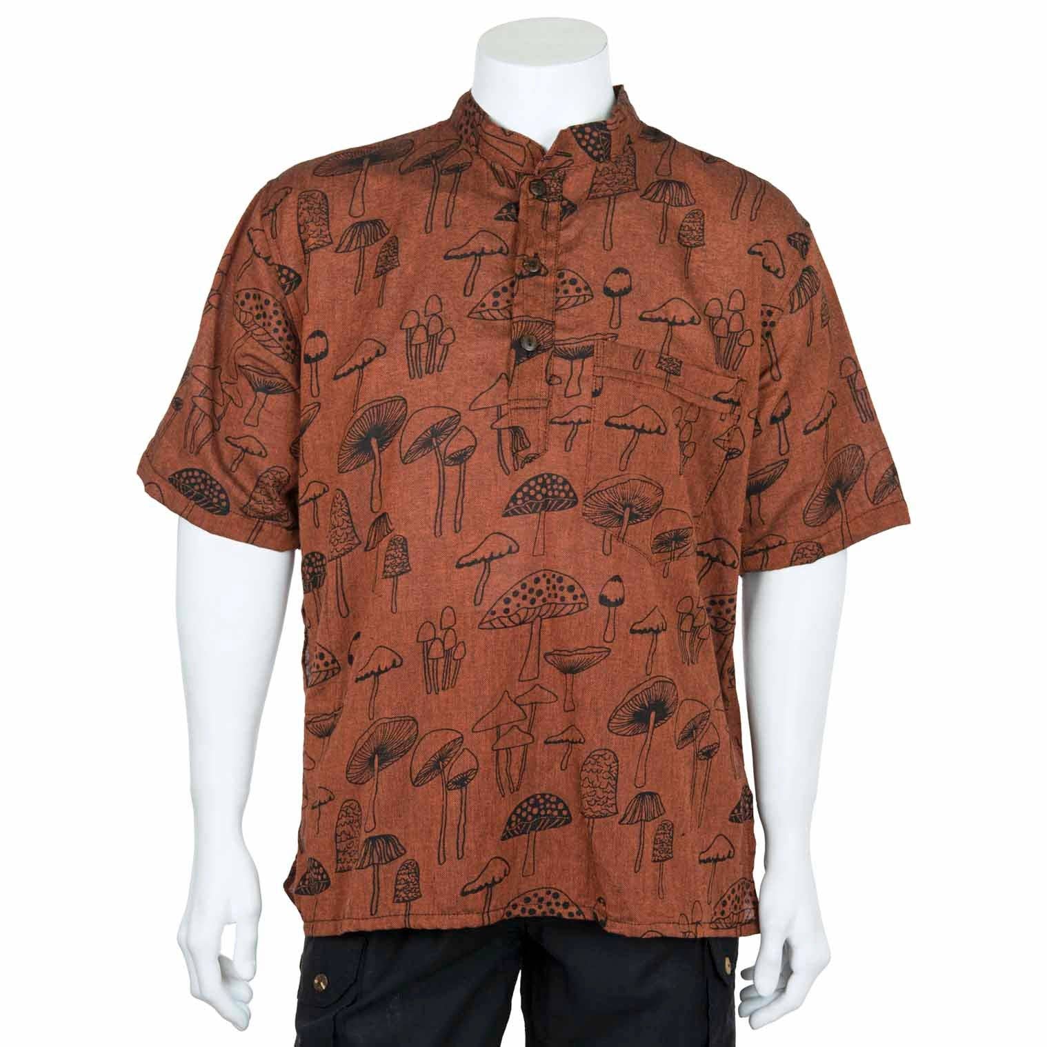 Siesta - Mushroom Print Short Sleeved Kurta