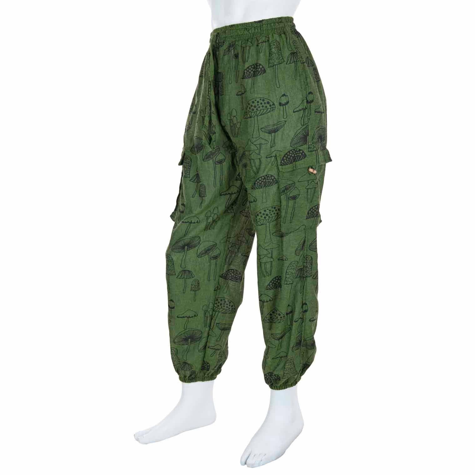 Siesta - Mushroom Print Combat Trousers