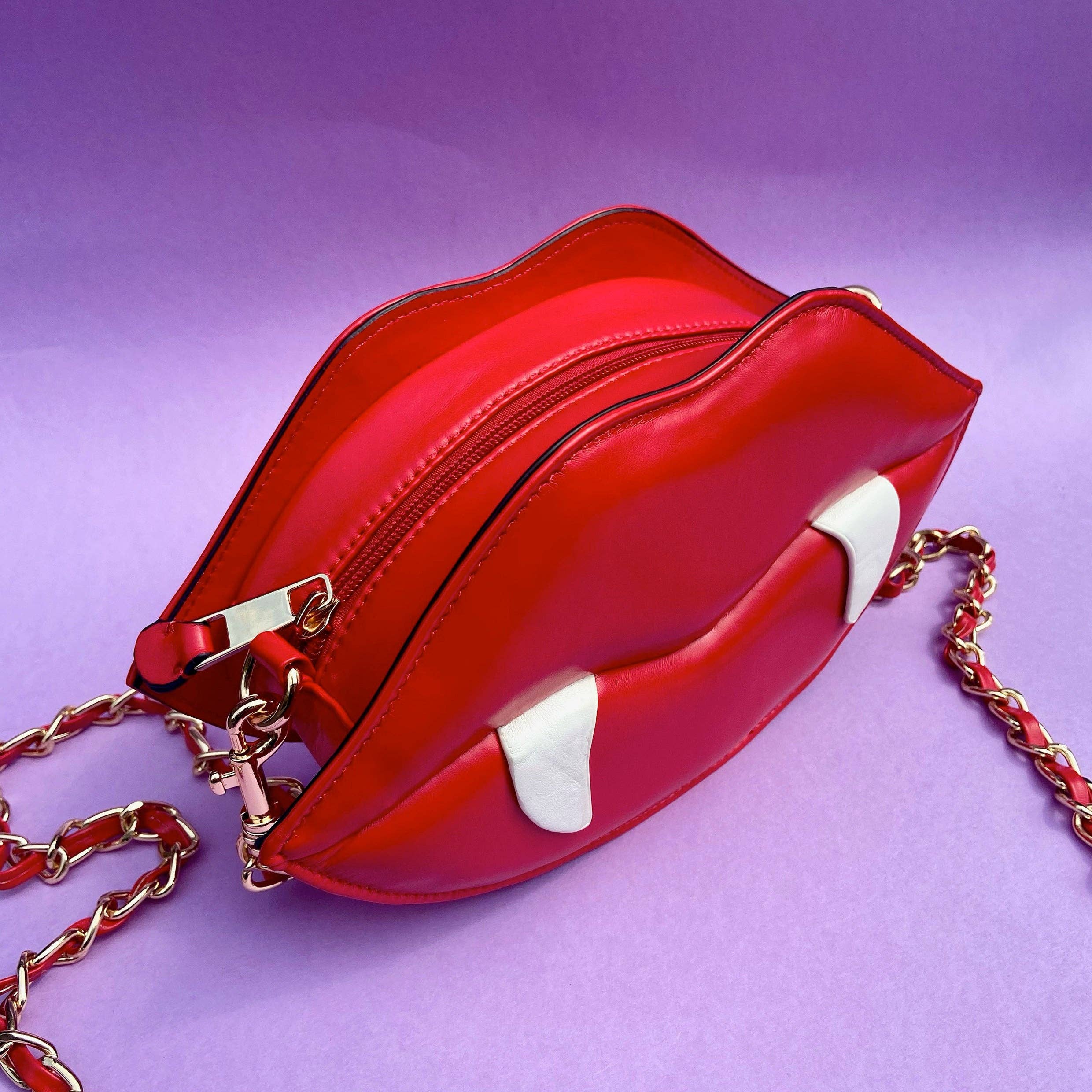 Vampire Lips Handbag Clutch