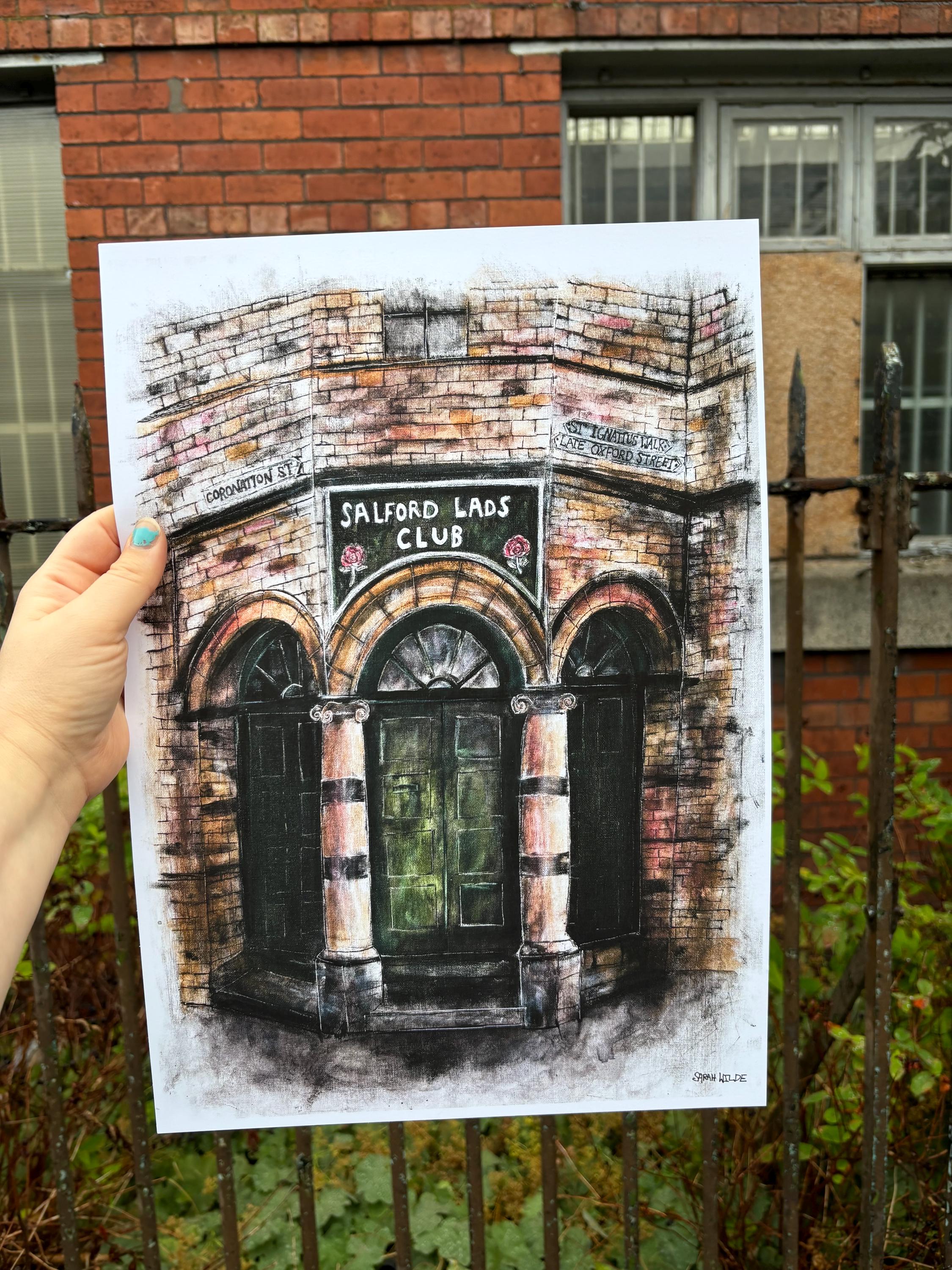 Art print of Salford Lads Club