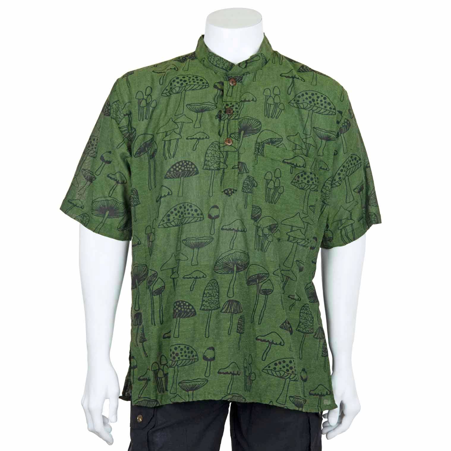 Siesta - Mushroom Print Short Sleeved Kurta