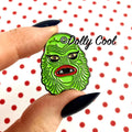 Enamel pin of the creature from the black lagoon