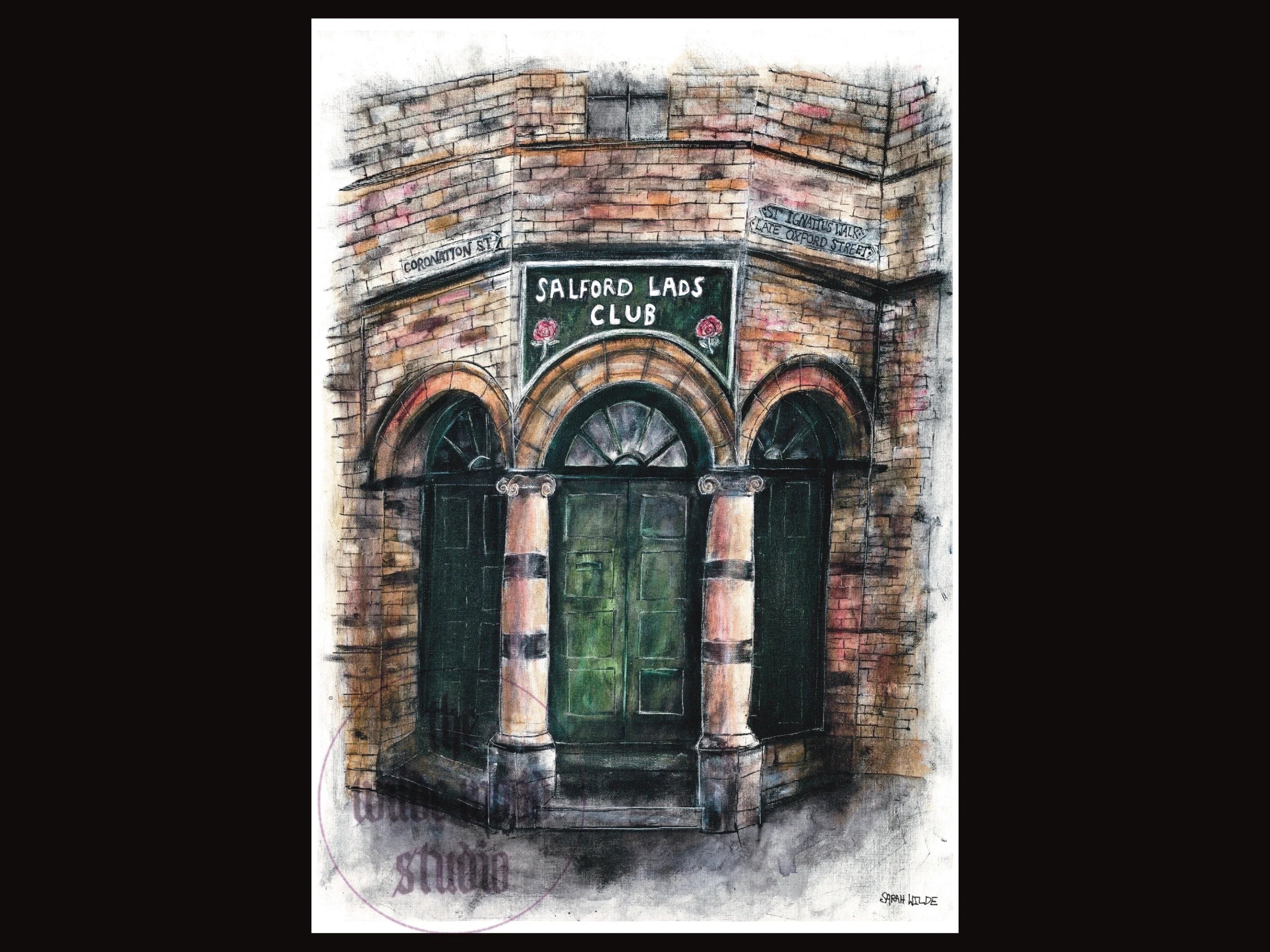 Art print of Salford Lads Club